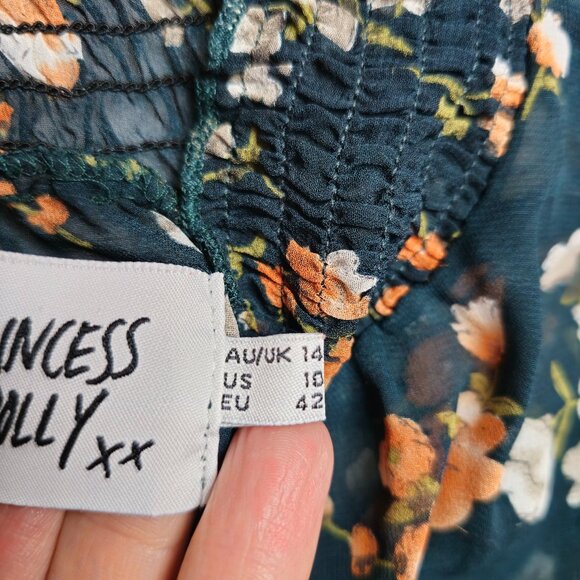 PRINCESS POLLY MINI FLORAL DRESS SIZE US 10 - Picture 12 of 13